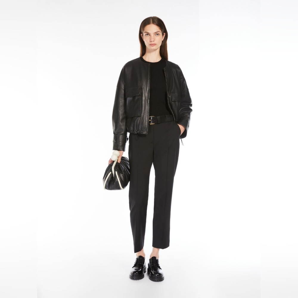 Weekend Max Mara black wool cigarette pant EUC